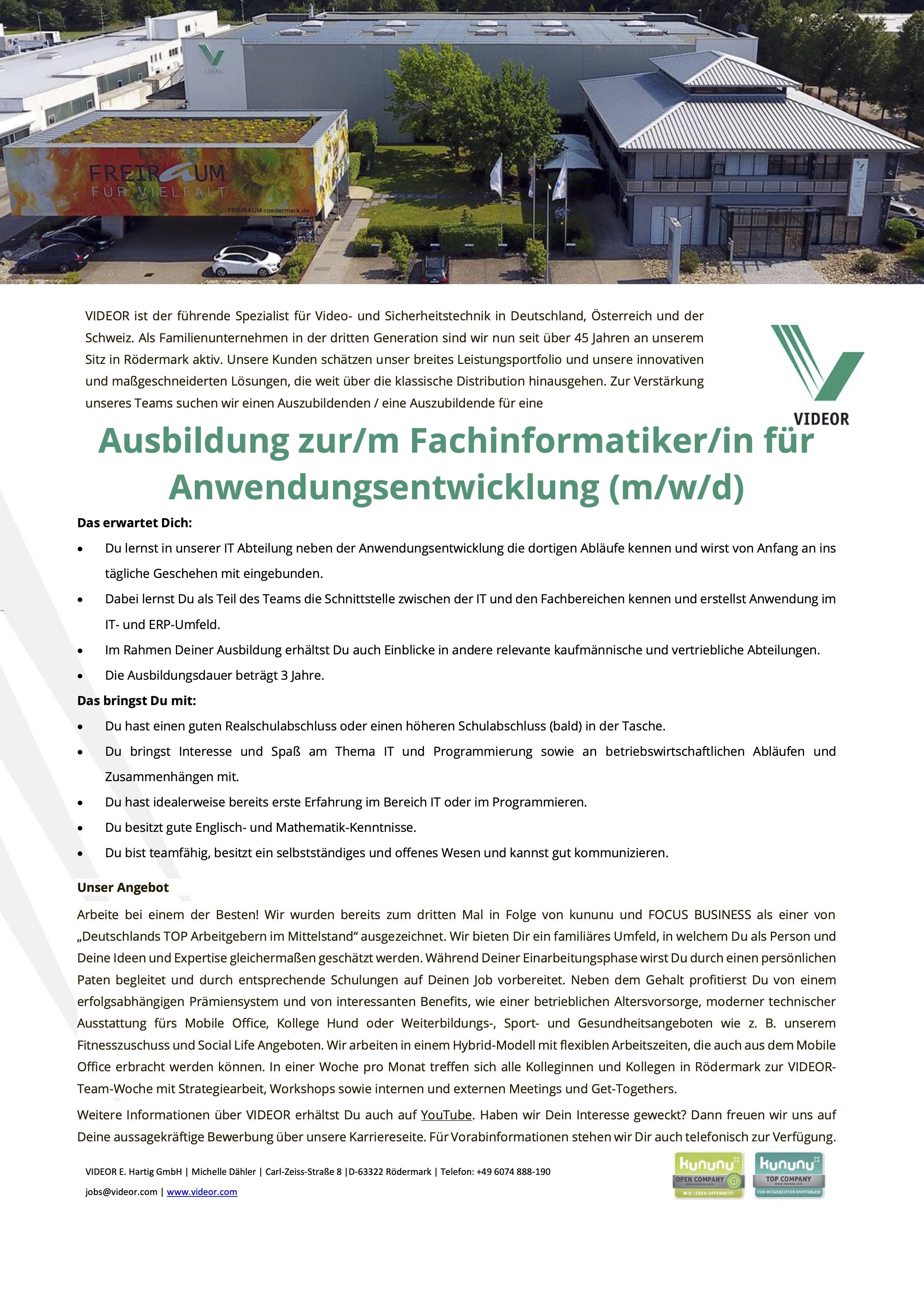 Ausbildung Fachinformatiker Anwendungsentwicklung