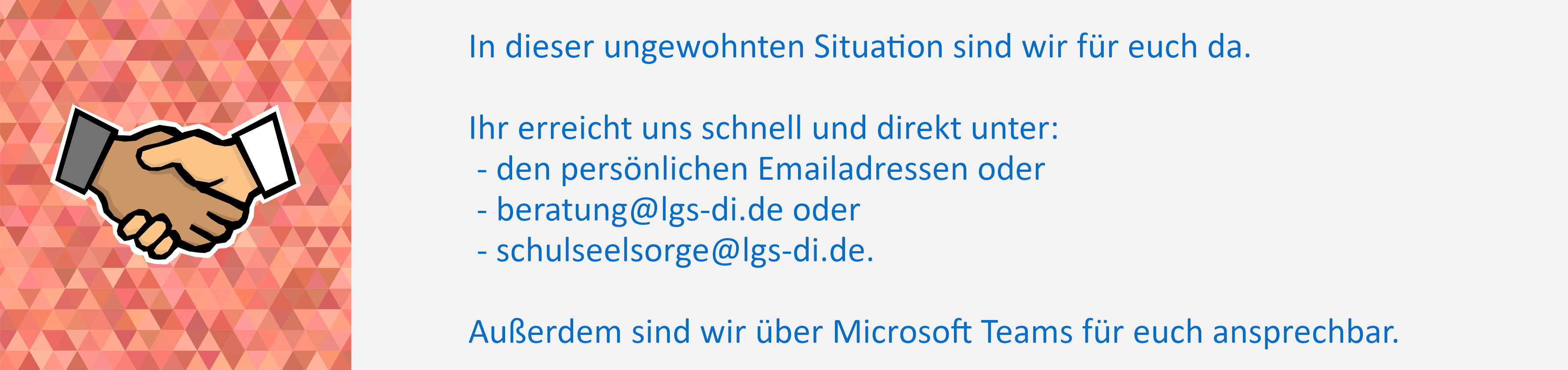 Beratung und Kontakte